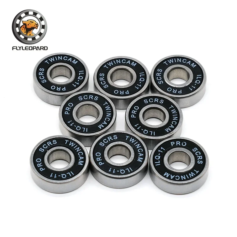 

8PCS/Set 608RS ILQ-11 Black Seal Bearing ABEC-9 Skateboard Scooter 608 2RS Ball Bearing Miniature Roller Ball Bearings Kit