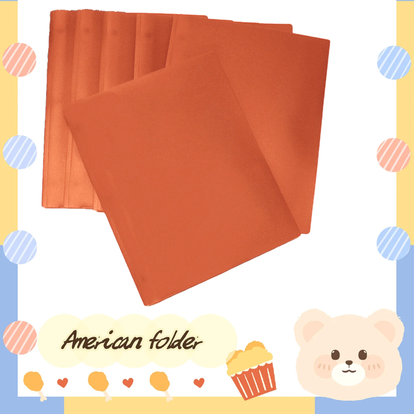 

6-Pack American Folders, Insert Folders, Transparent Information Books, Test Paper Storage Books