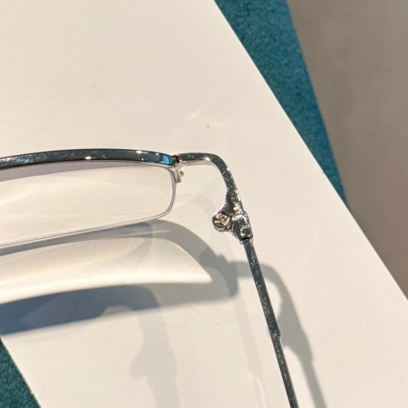 عالية الجودة الأعمال المعادن نصف إطار نظارات للقراءة مكافحة الضوء الأزرق عالية الوضوح قصر النظر الشيخوخي النظارات + 1.0 إلى + 4.0