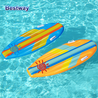 Bestway 42046 Water Surfboard, Inflatable Pontoon Paddleboard, Water Fun Pontoon, Pool Ride Float Row, Inflatable
