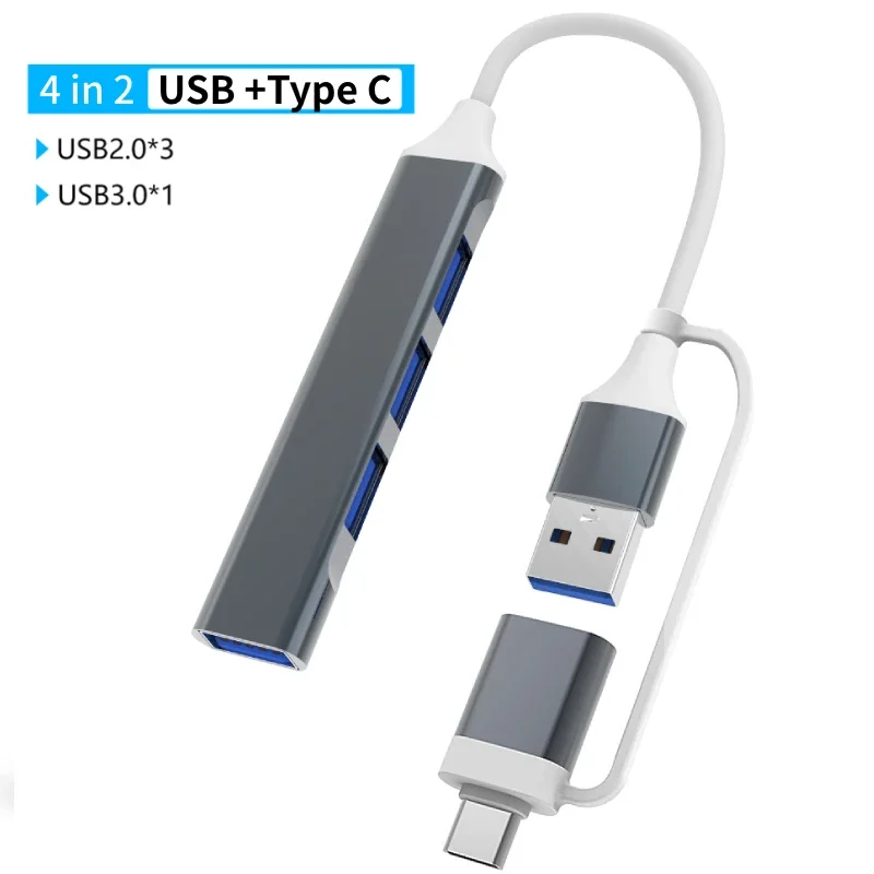 USB 3.0 Typ C Adapter Docking Ststion USB 2.0 Port TF SD Kartenleser Audioausgang Multi-Hub Splitter für MacBook Pro Computer