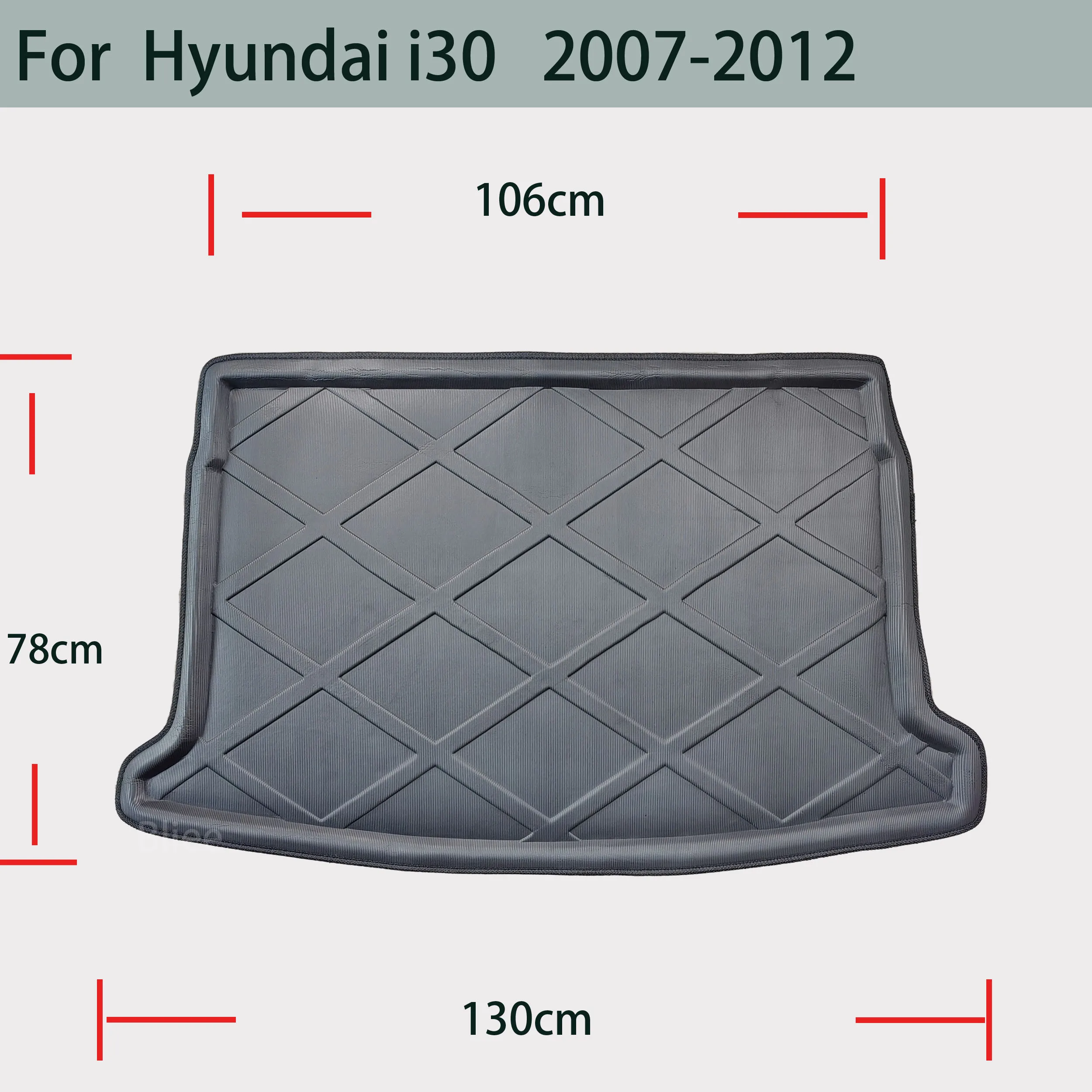 For Hyundai i30 i30cw Wagon FD 2007 2008 2009 2010 2011 2012 Car Rear Boot Cargo Liner Tailored Trunk Mat Floor Tray Carpet Pad