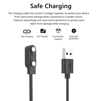 60/100cm 5V USB Magnetic Charging Cable Smart Watch Charger for IMILAB W12/KW66