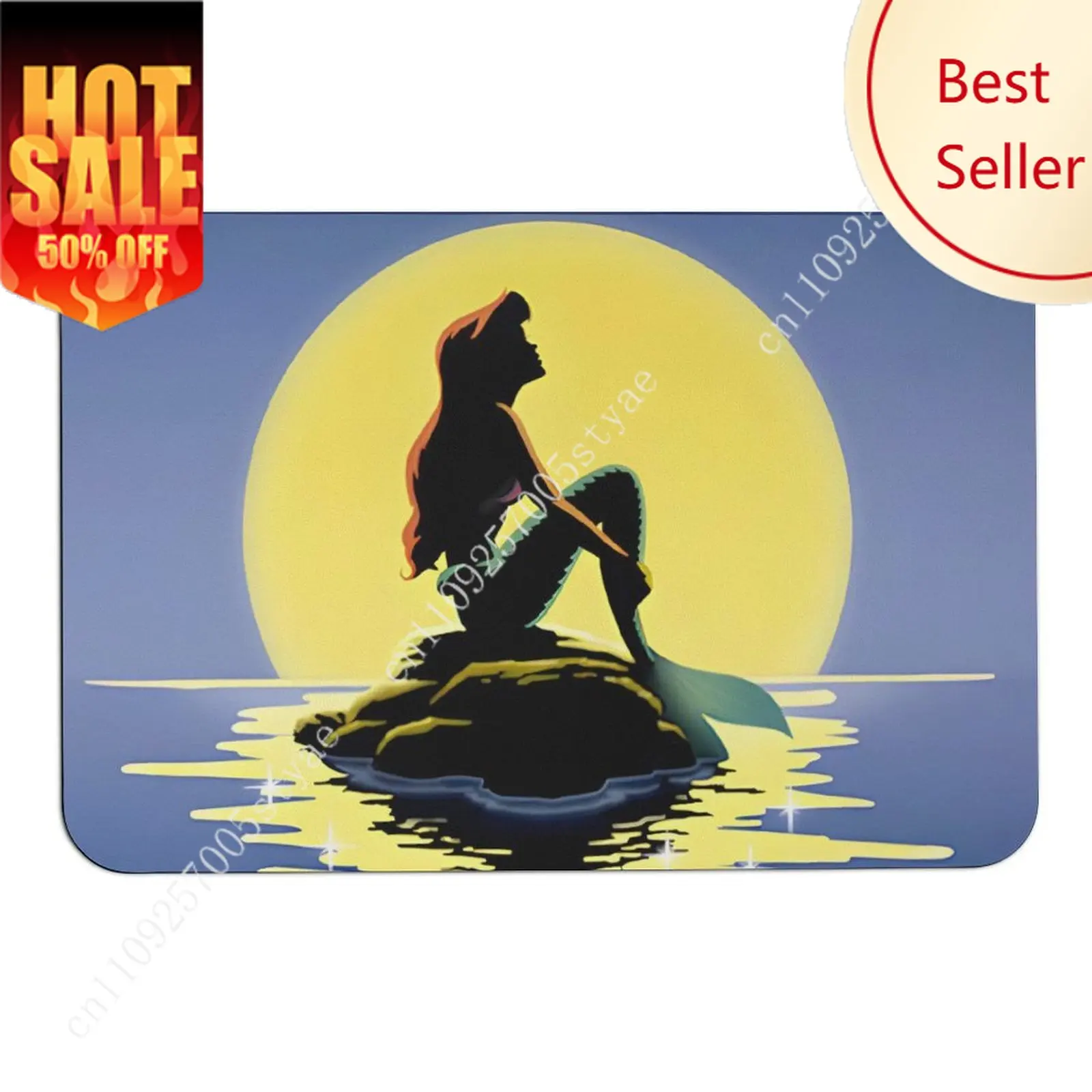 

Ariel Doormat Disney Princess Cartoon Rug Floor Mats Welcome Porch Home Holiday Party Decor Carpet Gifts Custom Non-Slip Rugs