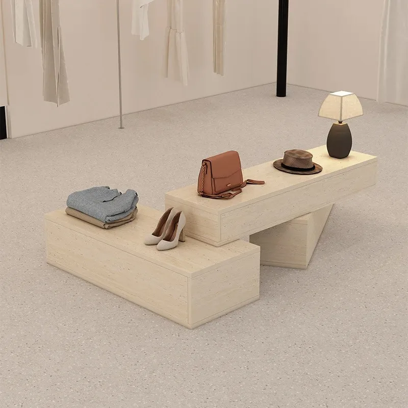 Nakajima Table Cave Stone Pattern Table Women's Clothing Store Shoes, Bags and Accessories Display Cabinet