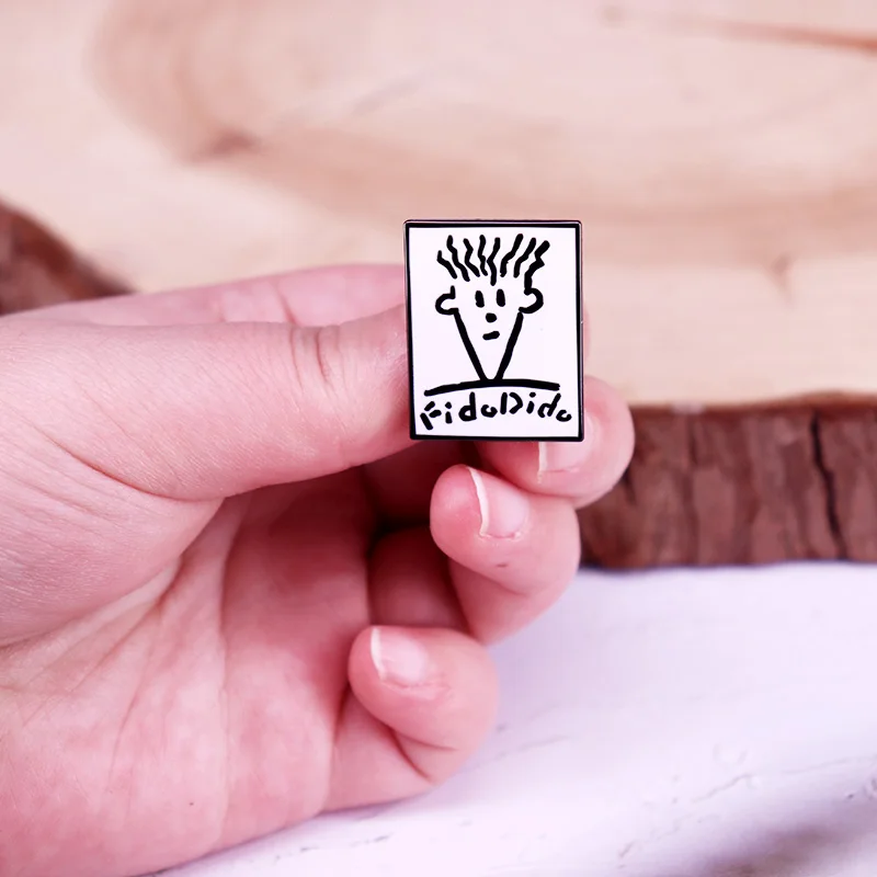 Animation Graffiti Boy Brooch Cute Cartoon Character Badge