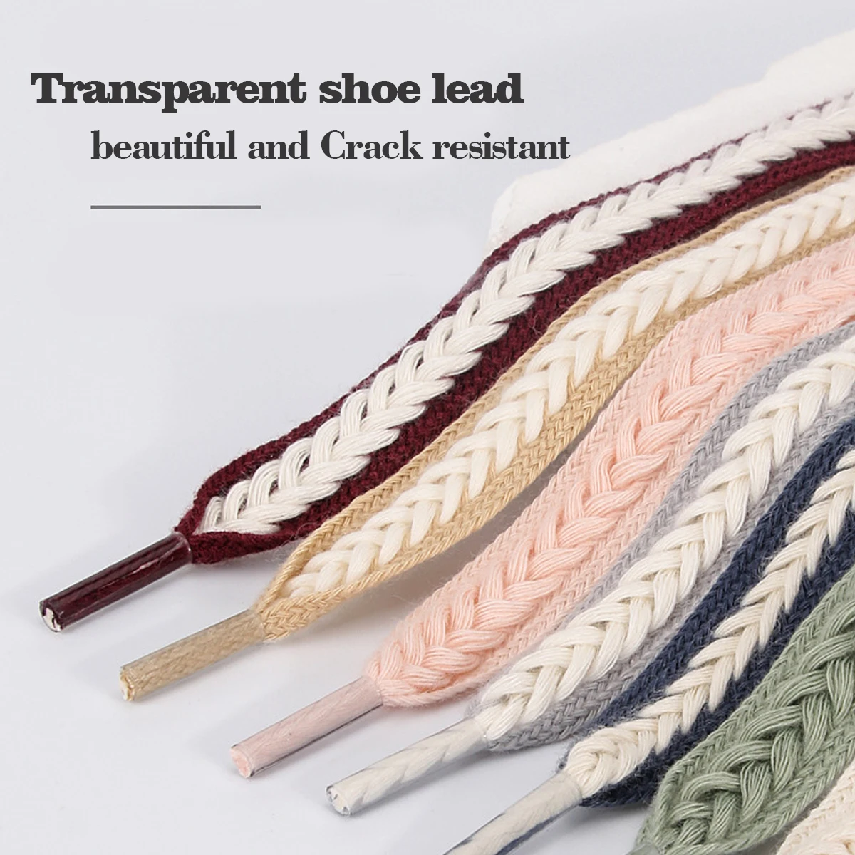 New Model Wheat-Styled Sports Shoes Tie - Small Floral Twine Braided Shoe String