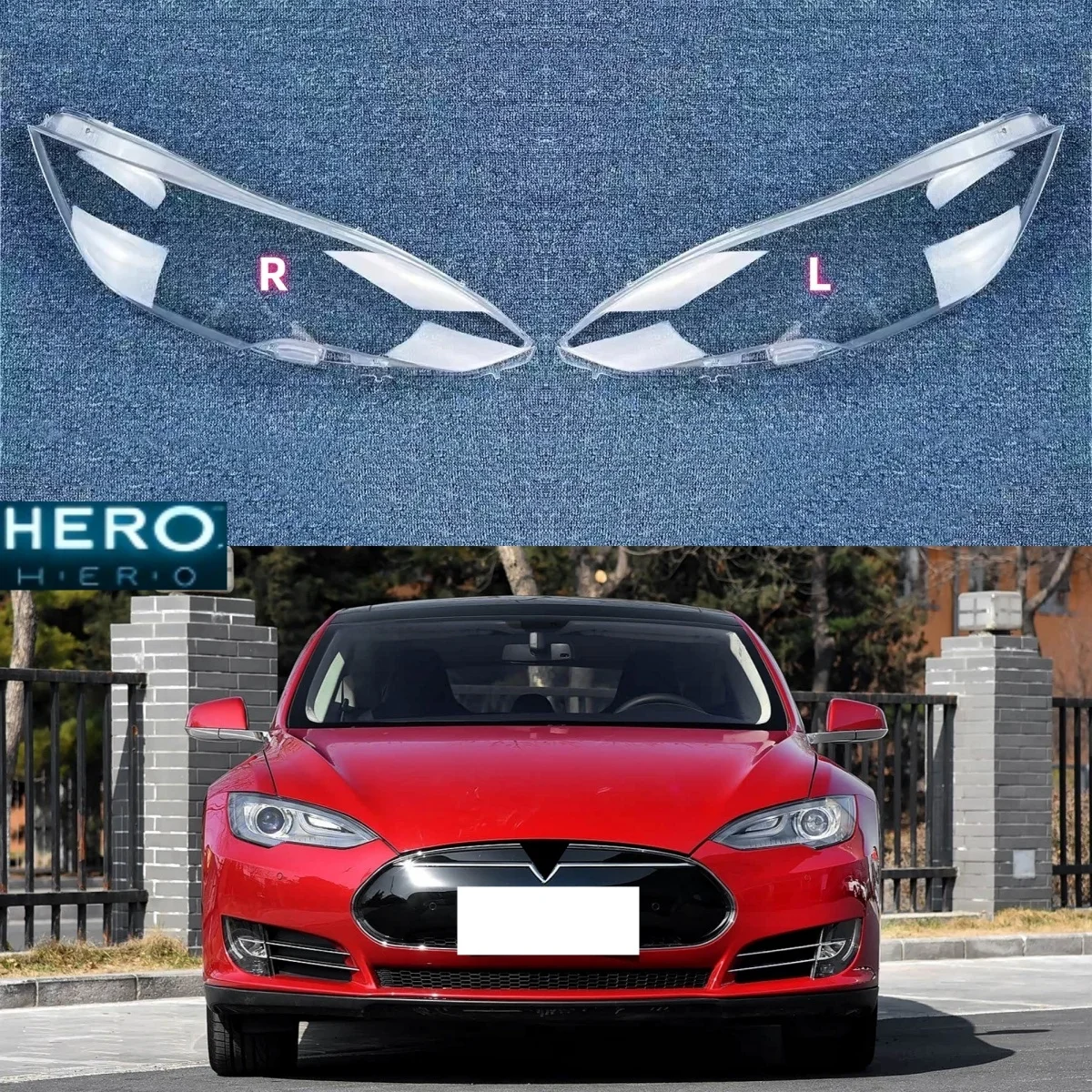 Headlight Lens Shell Headlamp Cover Transparent Glass Lampshade For Tesla Model S 2014 2015 2016 2017 2018 2019 2020 2021 2022