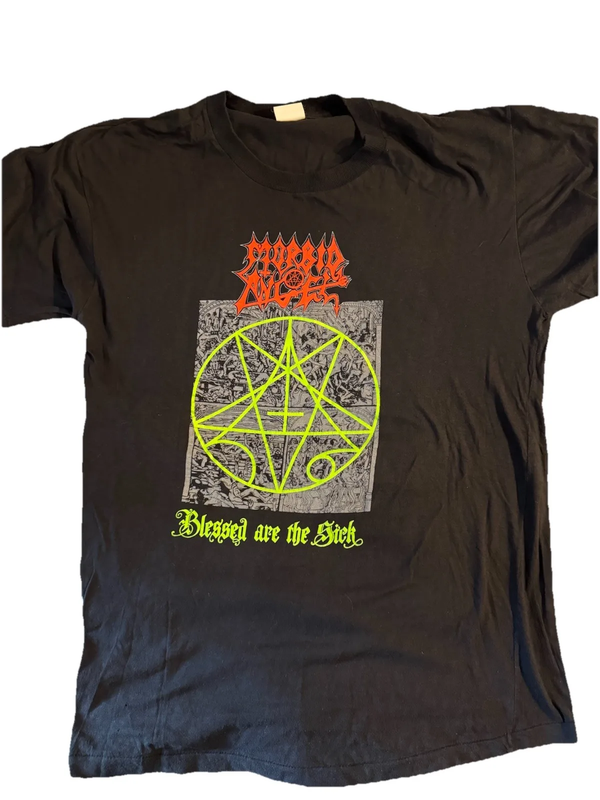 

Винтажная рубашка с ангелом Morbid xl Death Autopsy Terrorizer Entombed Редкая