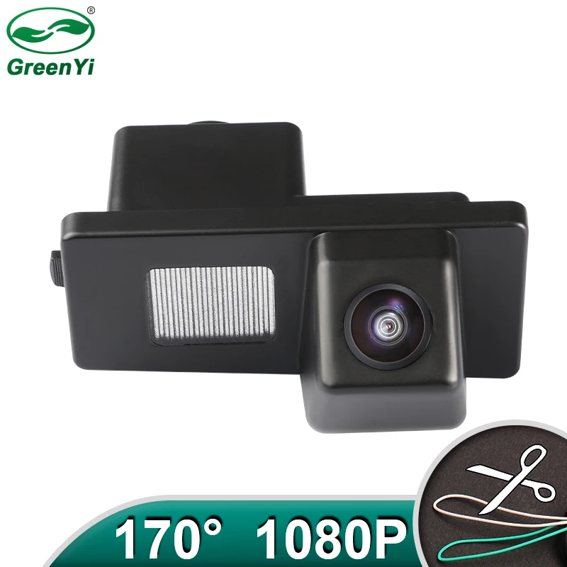 GreenYi CCD AHD1080P Night Vision Car License Plate Light Rear View Camera For Ssangyong Rexton Lester Kyron Korando 2011-2014