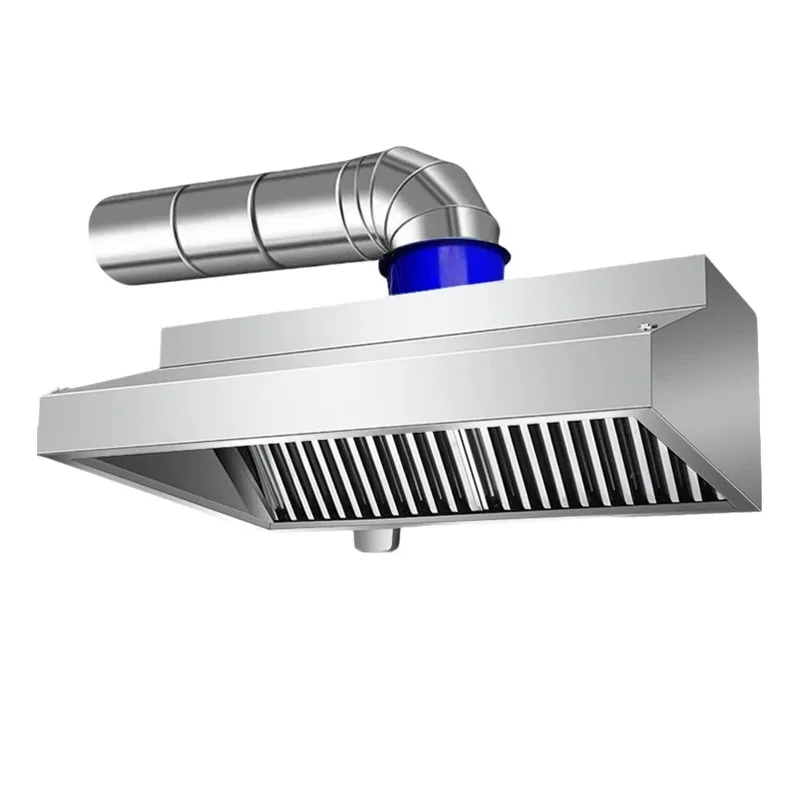 Commercial Kitchen Stainless Steel Kitchen Extractor Hood Smoke Cook Range Exhaust Hood