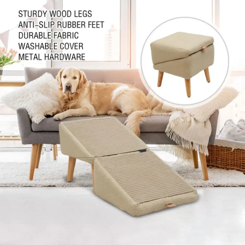 Foldable Dog Vehicle Ramp Multifunctional Footrest Stool Foldable Dog Non-Slip Vehicle Multifunctional Pet
