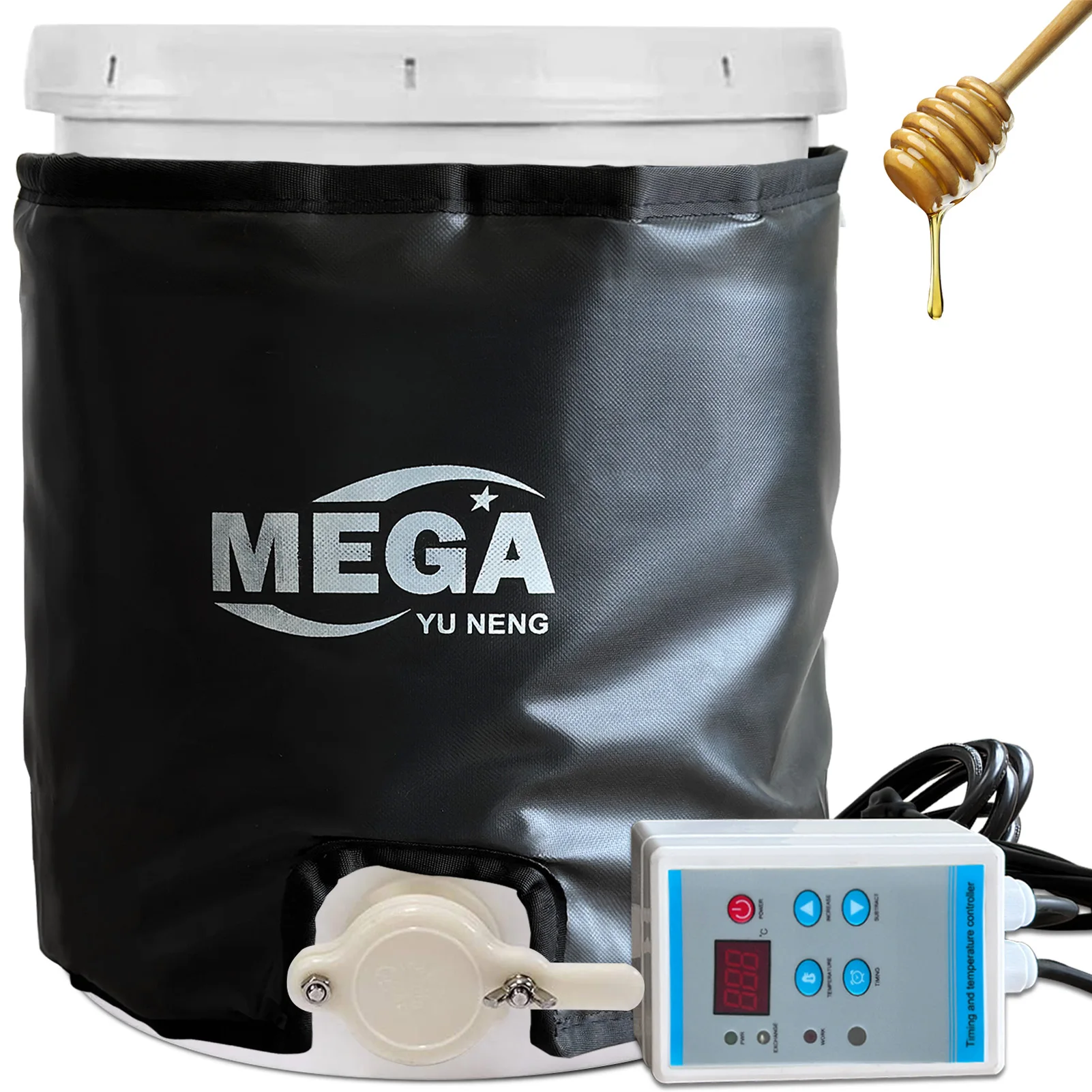 220V-230V Insulated Drum Heater Drum Heating Blanket 5gal Pail Heater Drum Heater Bucket Heater For Honey,Oil,Gas