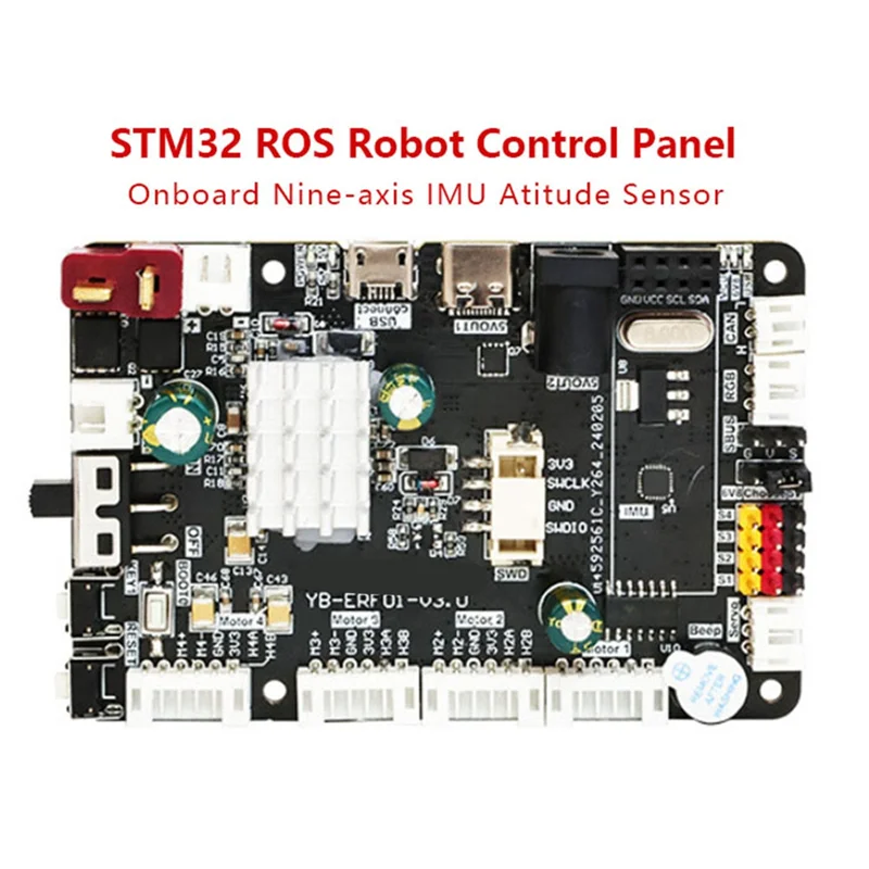 Placa de controle do robô A42T-Ros Ros2 com Stm32f103rct6 Imu para Raspberry Pi Jetson Robotics
