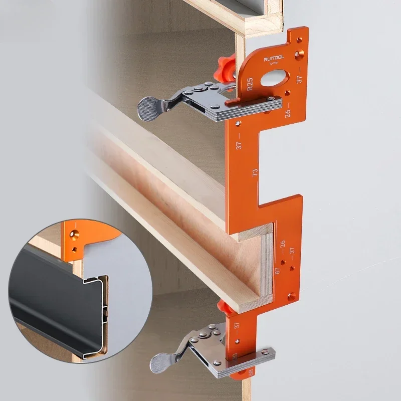 Free handle slotting die Aluminum alloy handle Arc groove abrasive tool U-shaped slotting auxiliary artifact