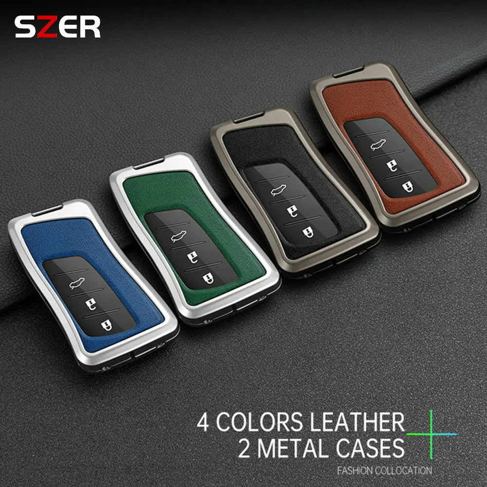 3 4 Button New Metal Car Key Case Cover Holder Shell Fob For Lexus NX ES UX US RC LX GX IS GS RX 200 250h 350h LS 450h 260h 300h