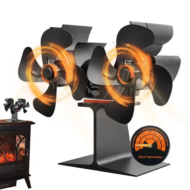 

Fireplace Fan Heat Powered Quiet Wood Burning Stove Fan Fireplace Fan Thermoelectric Thermal Fan Non Electric Stove Fan With