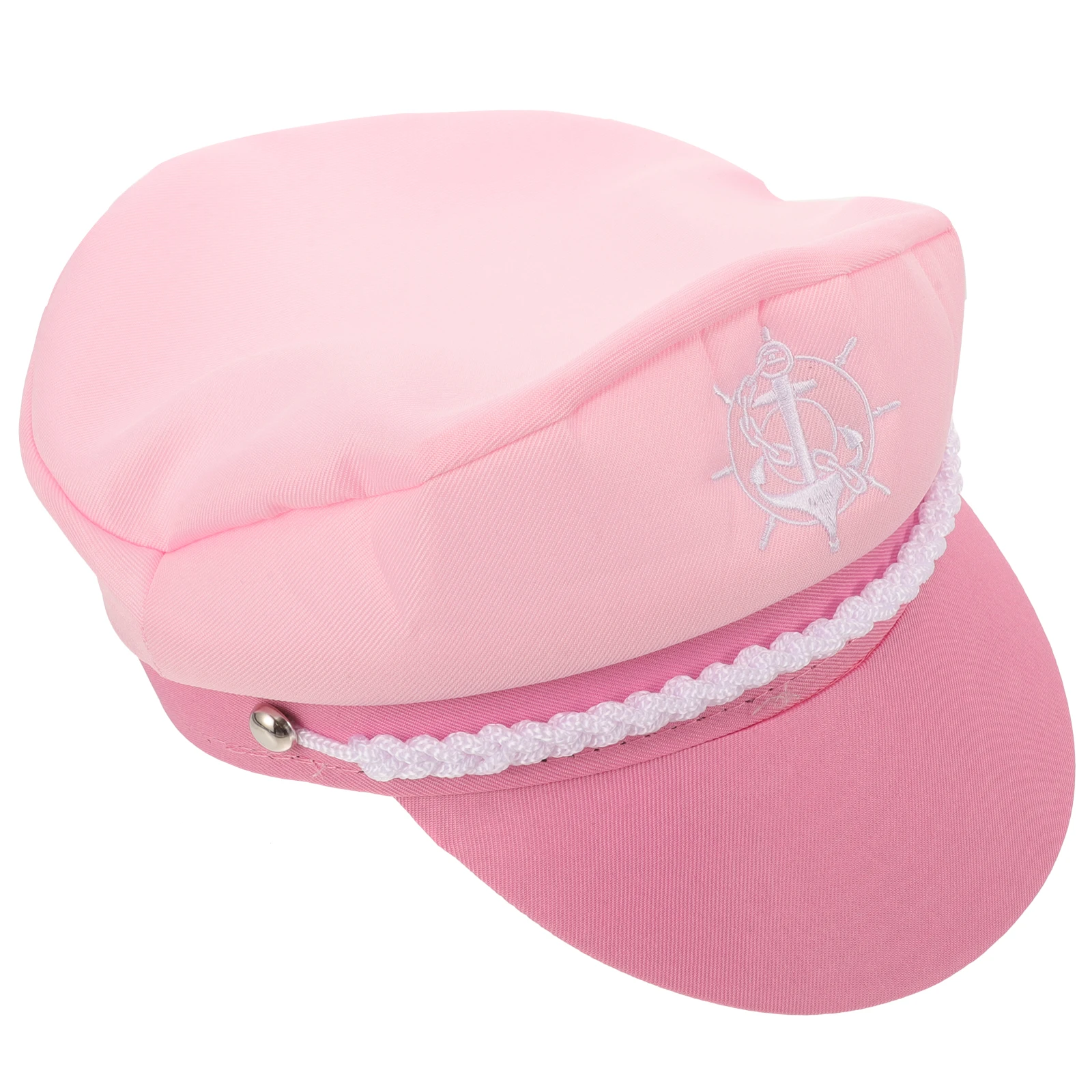 

Pink Sailor Captain Hat 58cm Adjustable Size Stylish Fashionable Design Boating Vacation Hats Accessories