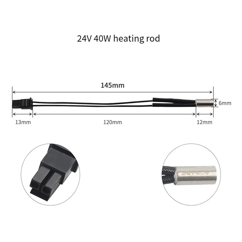 

Для Prusa I3 MK4 3D-принтер, экструдеры, аксессуар, 24 В, 40 Вт, нагреватель, термометр, кабель, нагревательный блок, часть аксессуара для 3D-принтера