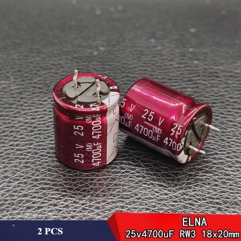 ELNA RW3 25v4700uF 고급 오디오 커패시터 18x20mm 스루홀 4700UF25V 알루미늄 전해 커패시터