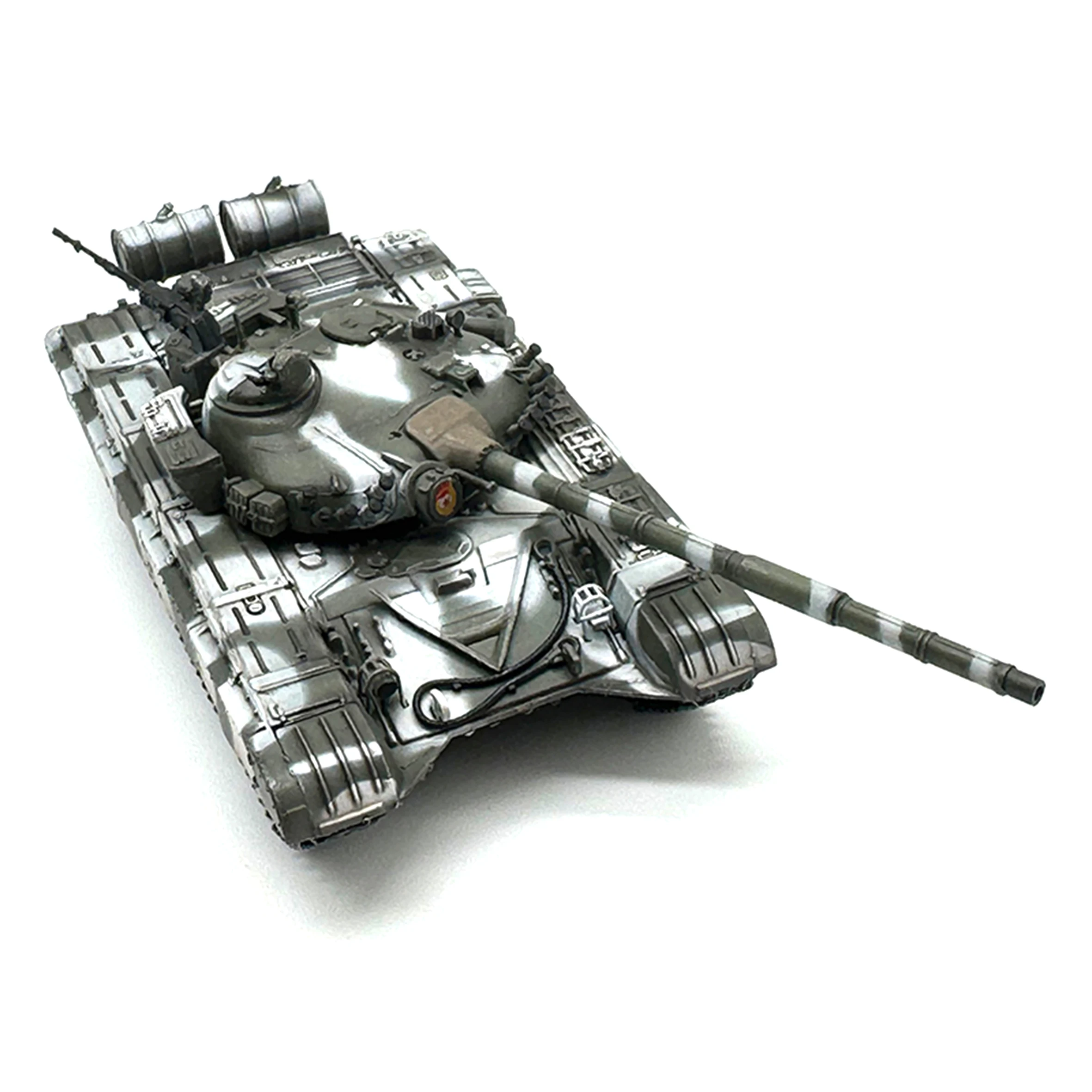 1: 72 AR Russian T-72A T72 Main Battle Tank Model Guard Snow Camo Coating Finished product collection model