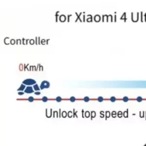 Für Xiaomi 4 Ultra Elektroroller Tuning-Controller für 35 km/h Höchstgeschwindigkeit, ABS-Konstruktion, 11,1x6,3x3,6cm, schwarze Einheit