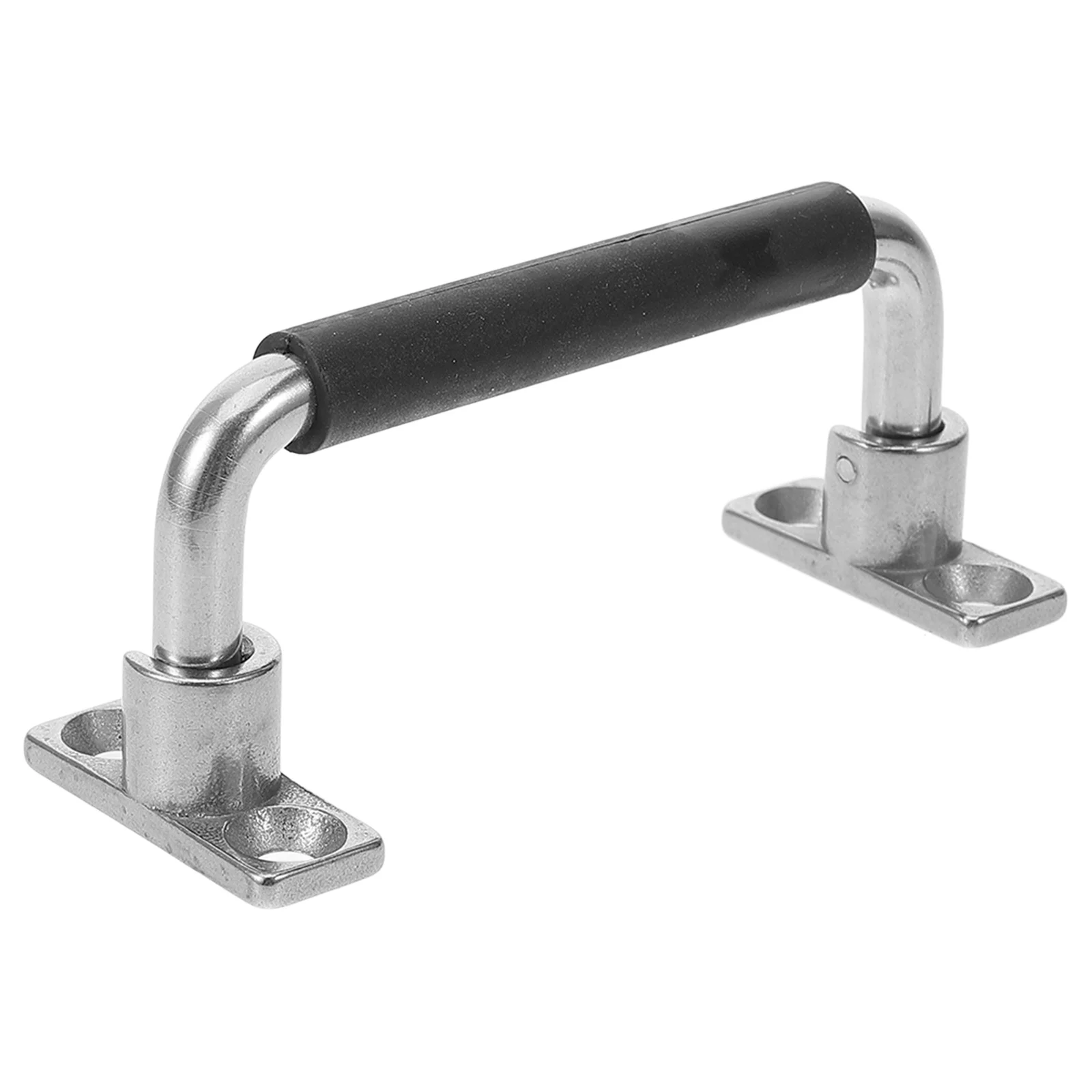 

Heavy Duty Stainless Steel Folding Handle Rubber Grip for Cabinets Boxes Equipment Trailer Door Handle Pull Boat Handles
