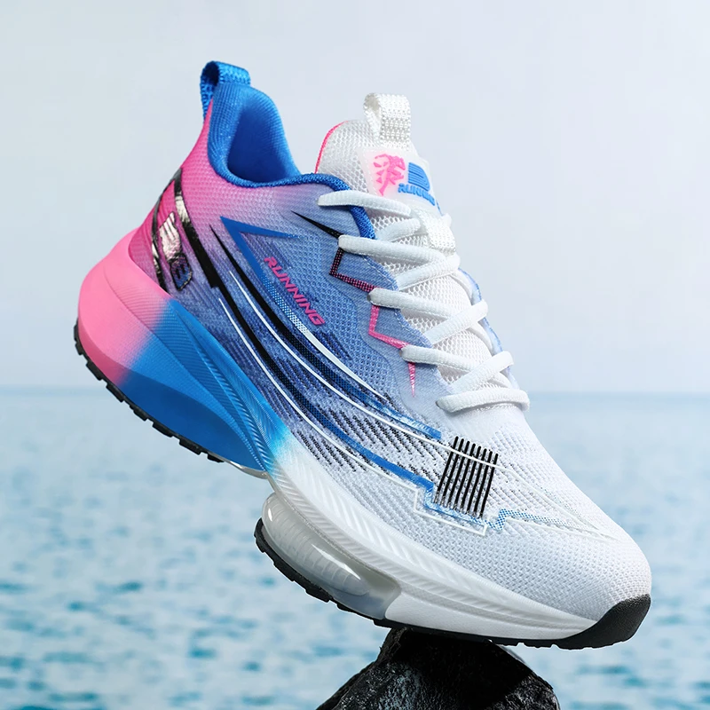 2026 New Sneakers Buffer Running Shoes Heavyweight Runners Men Non-slip Breathable Lightweight Outdoor Sport Shoes 37-48