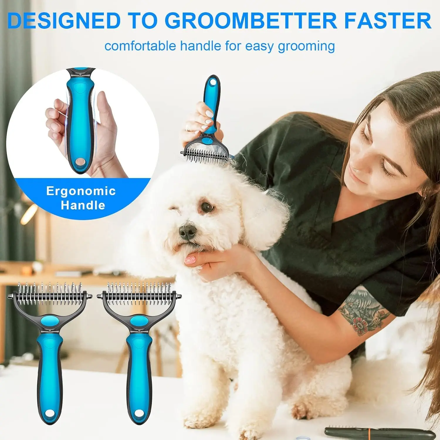 Thumbnail 4 - #28 Latest Cat Deshedding Brushes Offers