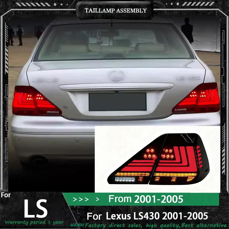 Taillight assembly for 2001 2002-2003-2006 Lexus LS430 Reverse lights, brake lights, turn signals，tail lamp Traffic turn signal