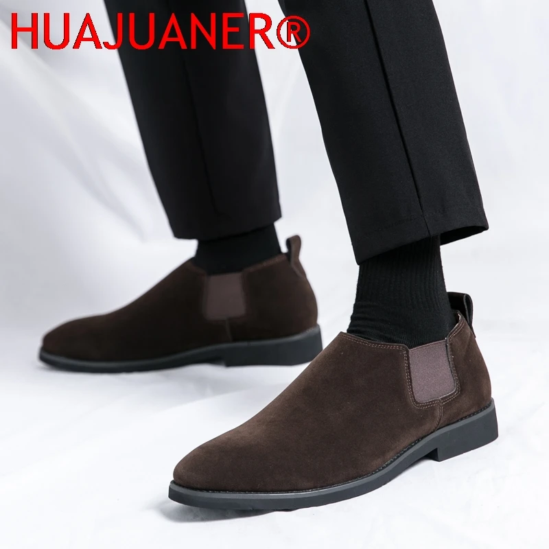 Man British Style Casual Shoe High Quality Business Leather Formal Shoes for Men Dress Designer Original Loafers Mocassin Hombre