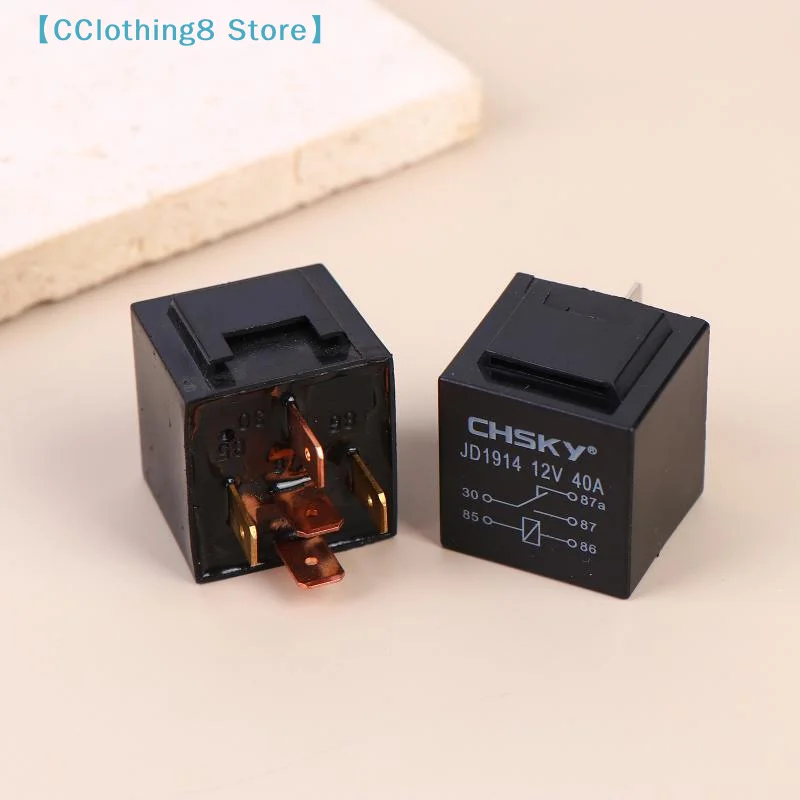 

1Pcs Automotive Relay 12V/24V 5Pin 40A Car Relay With Harness Socket Black Red Copper Terminal Auto Relay Socket SPDT 【AliS8】