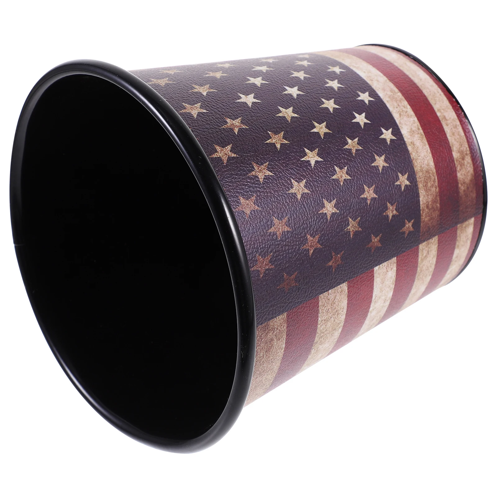 

1PC Desktop Trash Can Mini Metal Garbage Bin Vintage Waste Basket Thickened Iron Office Home Pen Holder Living Room Trash