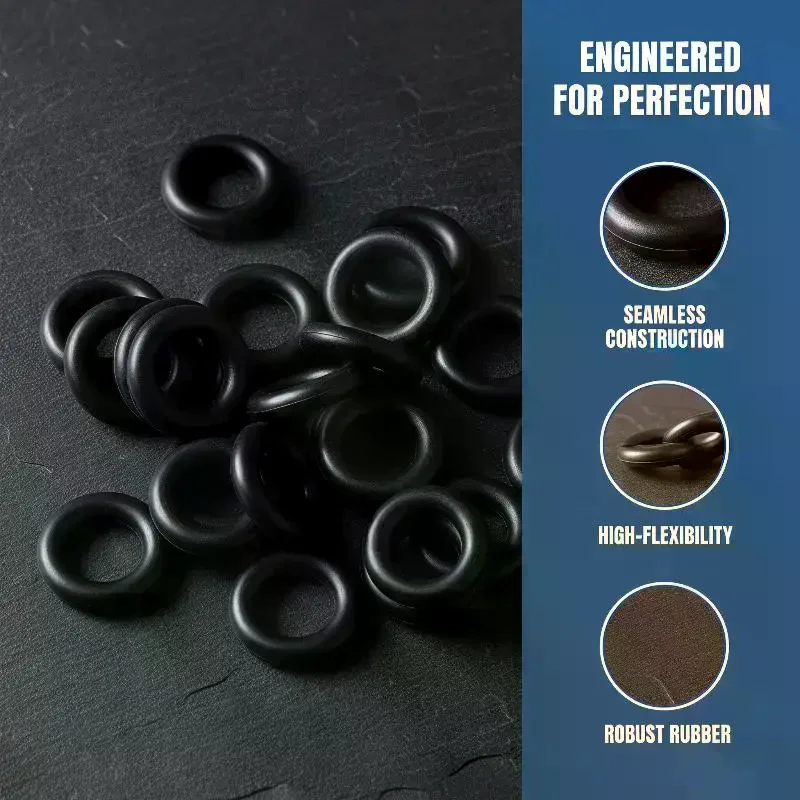 225Pcs O Ring Kit Durable Rubber Seals: Oil Water Resistant Multi Sizes Auto Plumbing