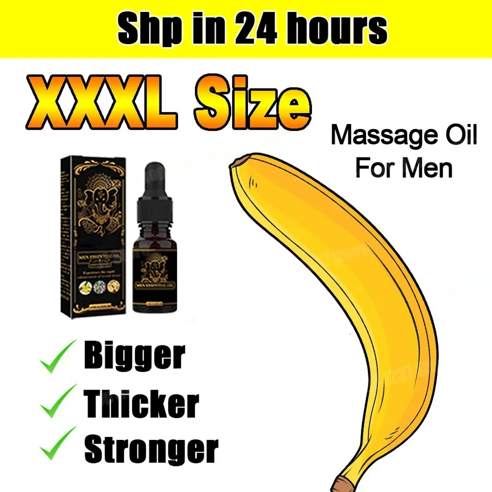 อวัยวะเพศชายหนา Growth นวดขยายน้ํามัน Big Dick สําหรับชาย Cock Erection เพิ่มผลิตภัณฑ์ Care XXXL ขยายน้ํามัน