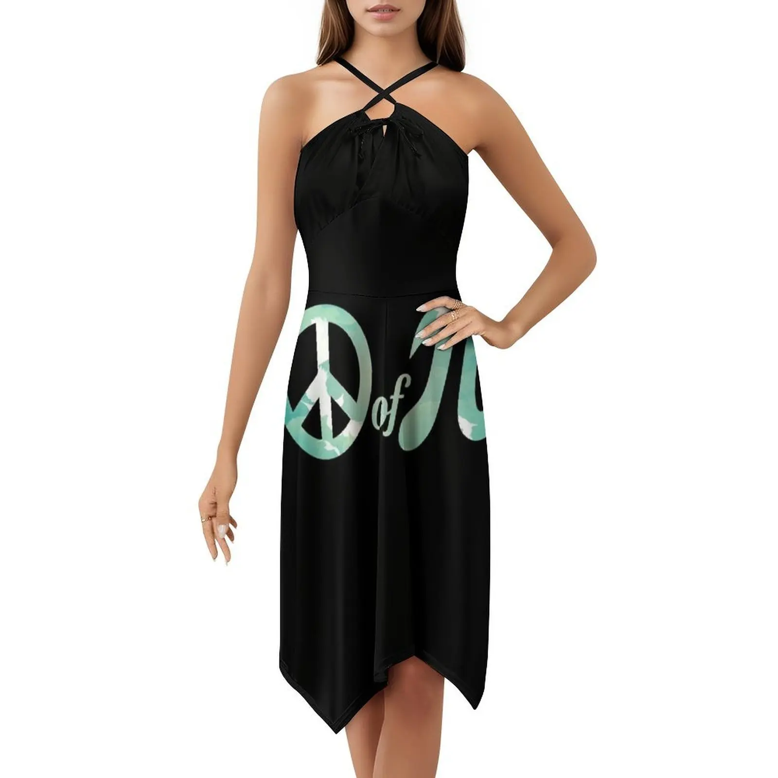 Robe de Style coréen pour femmes, symbole de paix du Pi, Science Geek Nerd, jeu de mots mathématiques, tenue élégante et décontractée pour fête ou usage quotidien