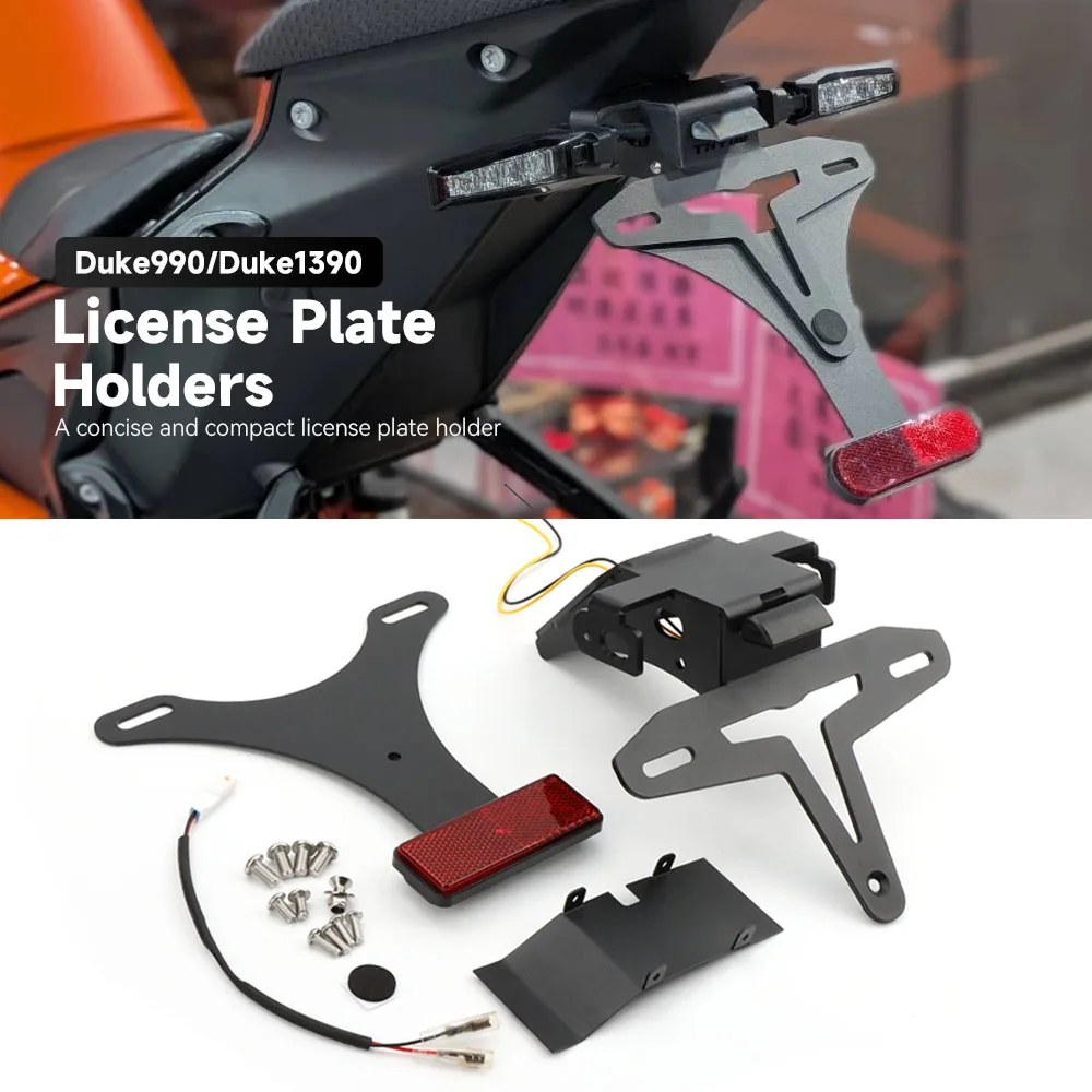 Für 1390 DUKE Super R 990Duke 2024 2025 2026 Motorrad Kurzer Heckrahmen Kennzeichenhalter Heckständer Rahmenhalterung Kit