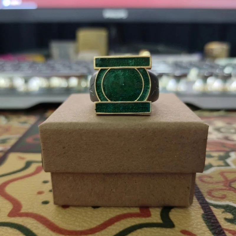 New 2026 Lanterns Green Lantern Corps Ring Metal Cosplay Dc Tv Series Official Collectible Prop Cosplay Costume Decor Accessory