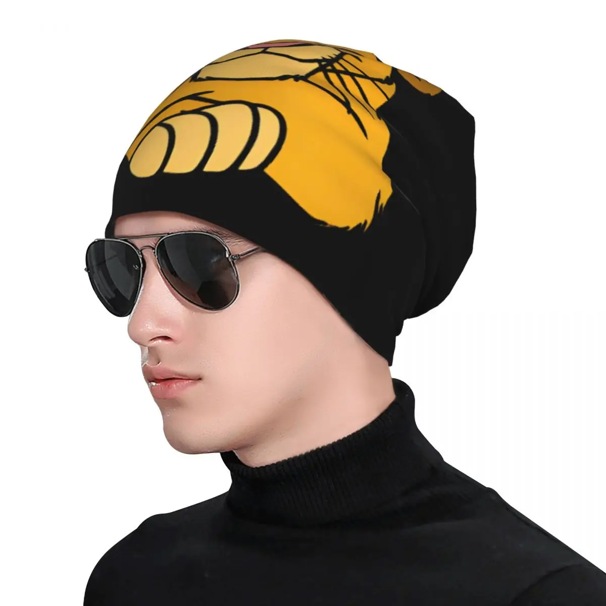 مخصص الأسد الملك Skullies Beanies قبعات الرجال النساء للجنسين في الهواء الطلق شتاء دافئ متماسكة قبعة الكبار الرسوم بونيه القبعات