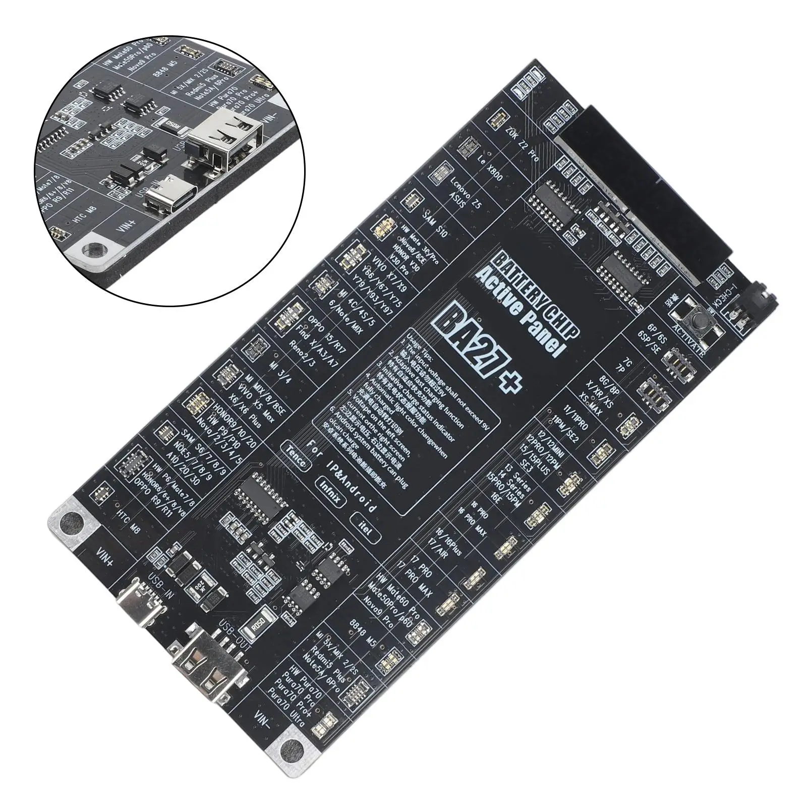 BA27 Plus Battery Activation Board for iPhone 6 Series and For Android with Intelligent Automation and External Meter Interface