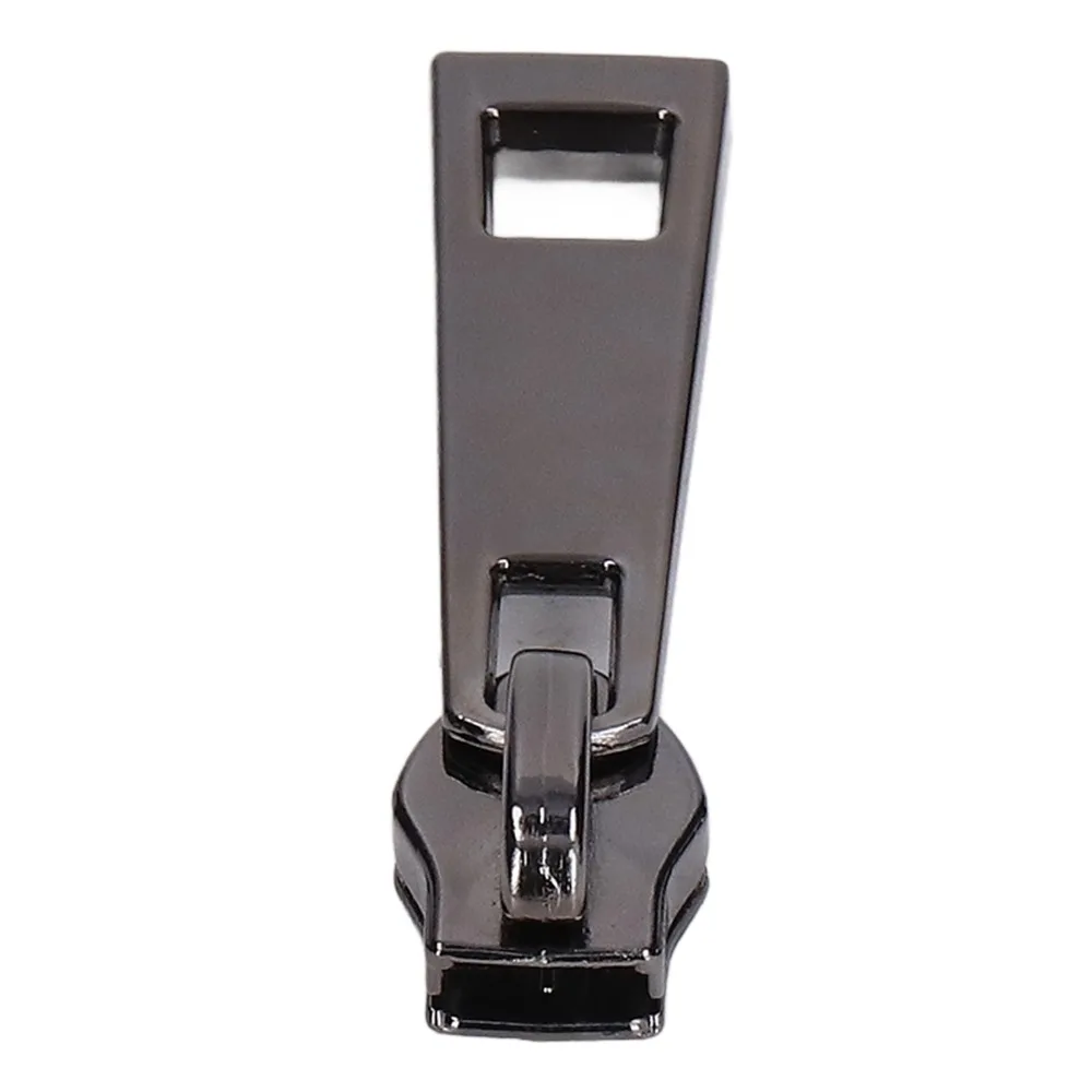 5PCS Detachable Zipper Sliders Reusable Metal Zipper Head Zipper Repair Kit Black Gold Zipper Replacement Clothing Repair