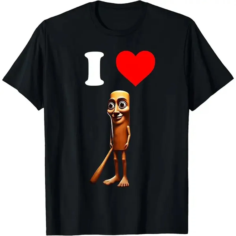 Men Women's Casual Graphic Tee I Love Tung Tung Tung Sahur Triple T Funny Meme Brainrot T-Shirt Short Sleeve Fashion Clothing Sweatshirt Crew Neck Classic
