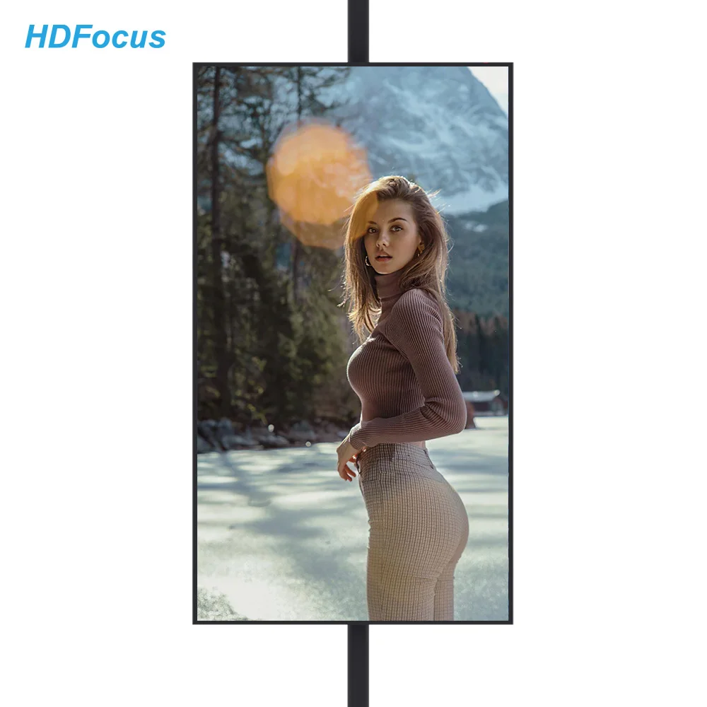 Ultra-Thin 55 Inch Android System Advertising Player High Brightness LCD Display Screen Store Shop Digital Window Display