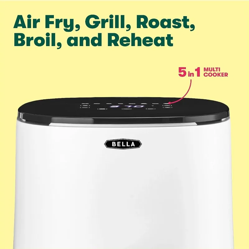 3 Qt Touchscreen Air Fryer Oven and 5-in-1 Multicooker with Removable NonstickDishwasher Safe Crisping Tray and Basket