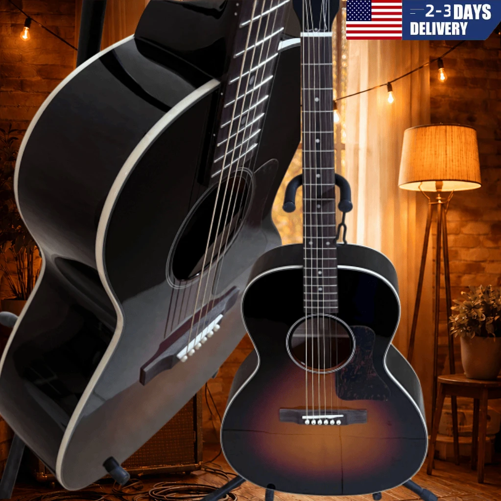 Acoustic Guitar Dreadnought - جيتار صوتي L00 بلون أسود لامع