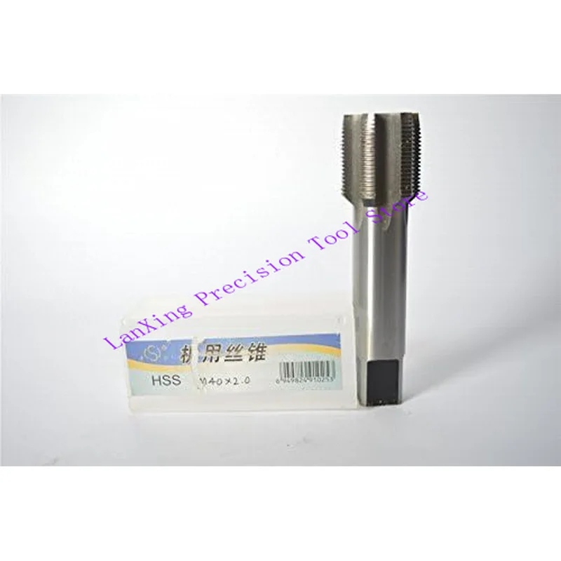 M40x2mm Metric High Speed Steel HSS Right Hand Thread Tap Precision Tapping in Metal and Hard Materials Industrial Grade Cut
