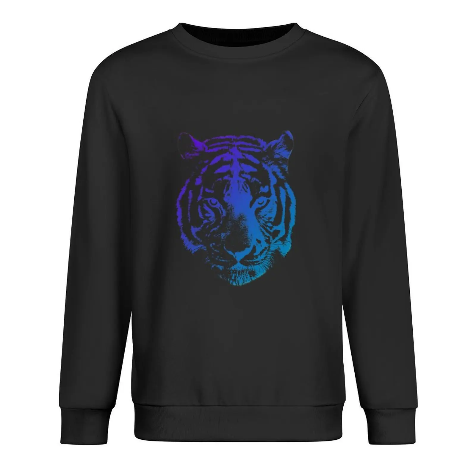 

Indigo Tiger Pullover korean autumn clothes anime clothing aesthetic clothing men's sweat-shirt sweatshirt