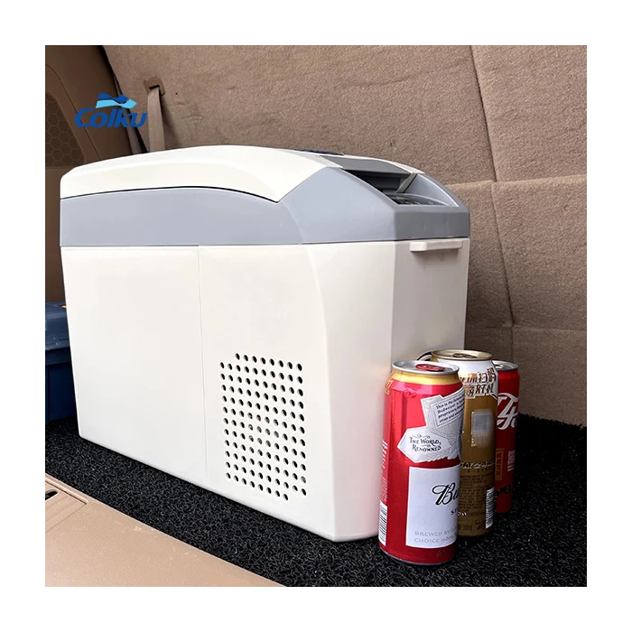 

220V 12V Freezer Electric Car Refrigerator 16.5L Mobile Compressor with Shoulder Belt