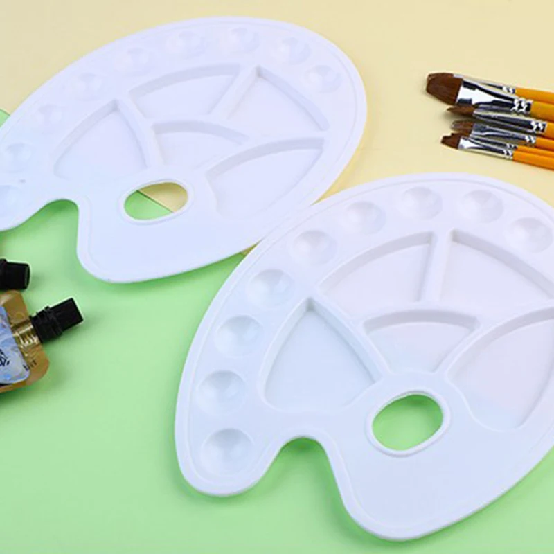 1pc Kinderen Tekenspeelgoed Elliptisch kleurenpalet Kantoor Educatieve benodigdheden voor kunststudenten Beginner Gemakkelijk schoon te maken TMZ