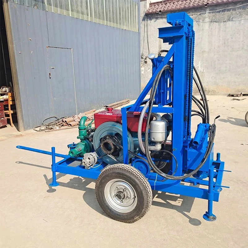 

Высокоэффективная 120-метровая портативная буровая установка для водяных скважин, заводская цена, машина для бурения скважин для сельского использования